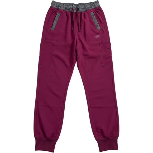 Dickies Pants - Dickies Medical Dynamix Jogger Scrub Pants Wine Burgundy XXS nurse medical